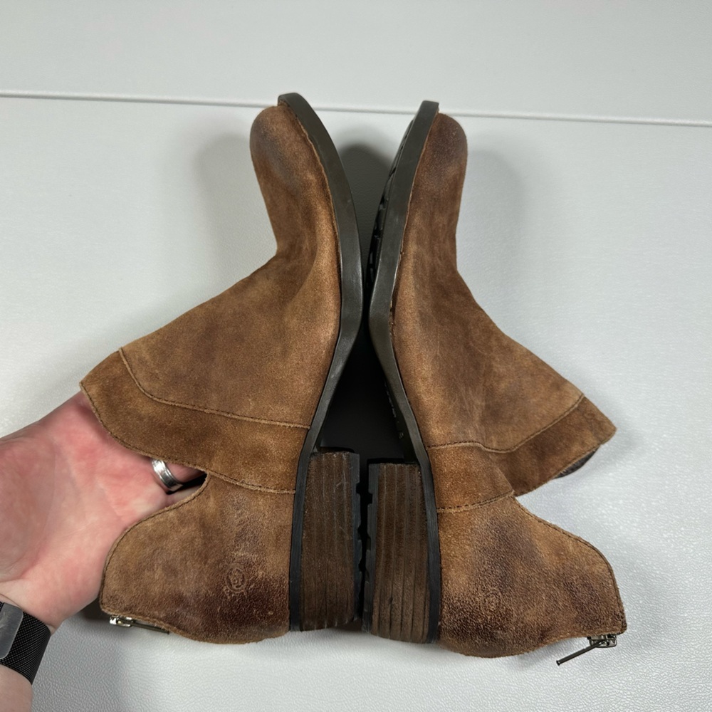 Born Kerri Distressed Suede Ankle Booties - Picture 6 of 10